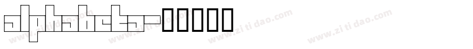 Alphabeta字体转换
