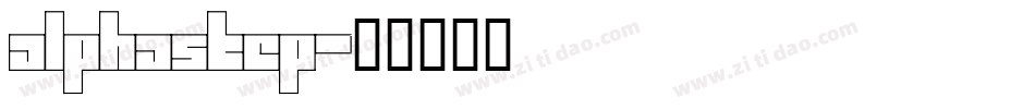 Alphastep字体转换