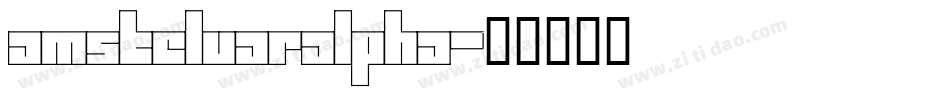 AmstelvarAlpha字体转换