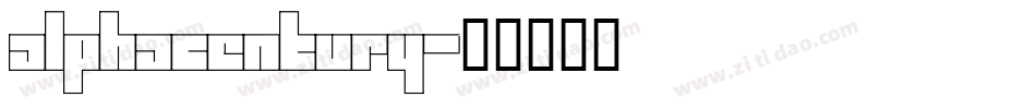 alphacentury字体转换
