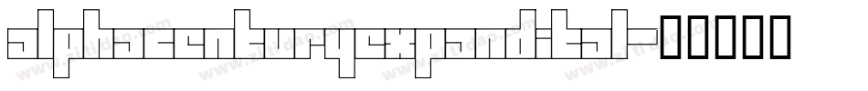 alphacenturyexpandital字体转换