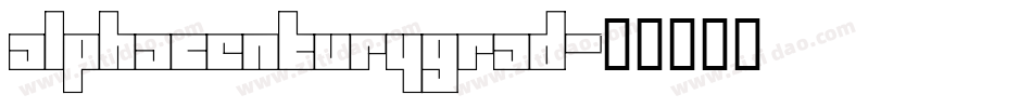 alphacenturygrad字体转换