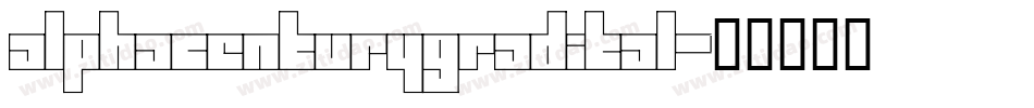 alphacenturygradital字体转换