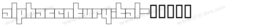 alphacenturyital字体转换