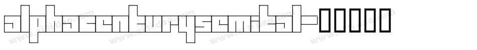 alphacenturysemital字体转换