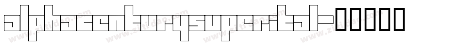 alphacenturysuperital字体转换