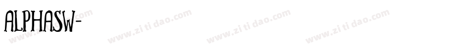 ALPHASW字体转换