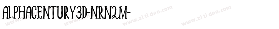 AlphaCentury3D-nRn2M字体转换