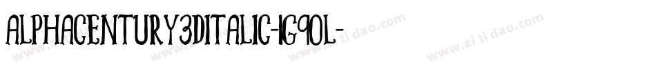 AlphaCentury3DItalic-1G9oL字体转换