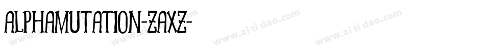 AlphaMutation-ZaXZ字体转换