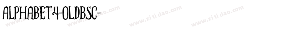 Alphabet4-OldBSC字体转换