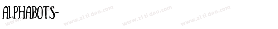 Alphabots字体转换