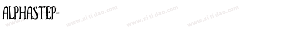 Alphastep字体转换