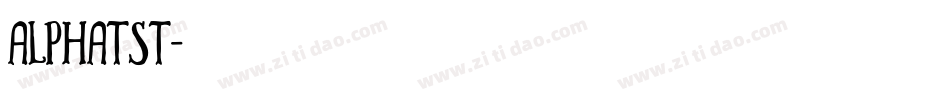 Alphatst字体转换