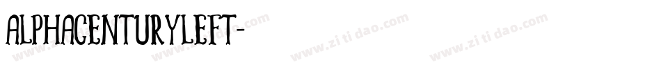 alphacenturyleft字体转换