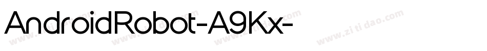 AndroidRobot-A9Kx字体转换
