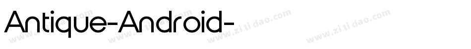 Antique-Android字体转换