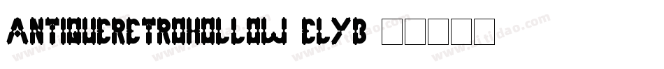 AntiqueRetroHollow-eLYB字体转换