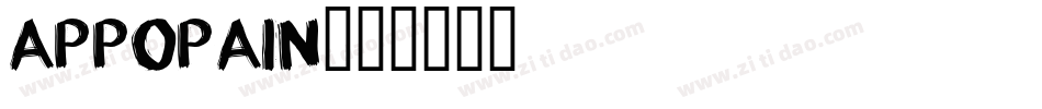 APPOPAIN字体转换