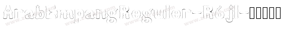 ArabEmpangReguler-R6jl字体转换