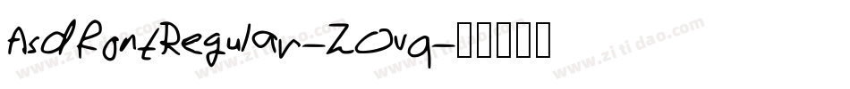 AsdfontRegular-ZOvq字体转换