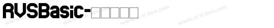 RVSBasic字体转换