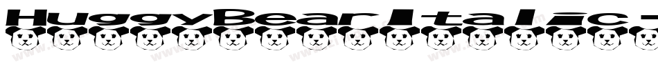 HuggyBearItalic-97q5字体转换