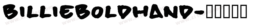 billieBoldHand字体转换