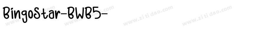 BingoStar-BWB5字体转换