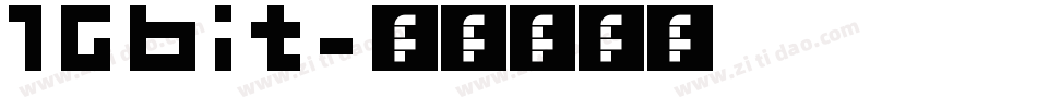 16bit字体转换