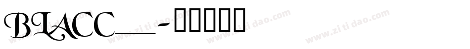 BLACC___字体转换