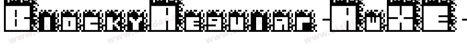 BlockyRegular-RwXE字体转换
