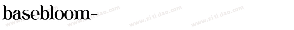 basebloom字体转换