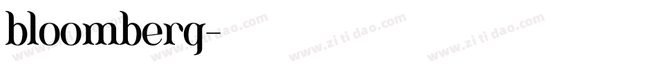 bloomberg字体转换
