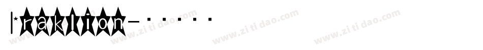 Iraklion字体转换