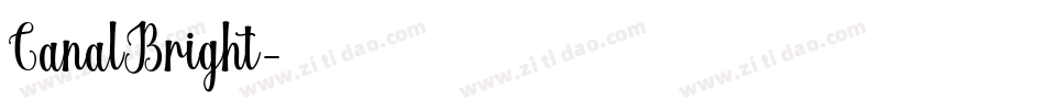 CanalBright字体转换