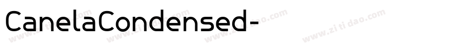 CanelaCondensed字体转换