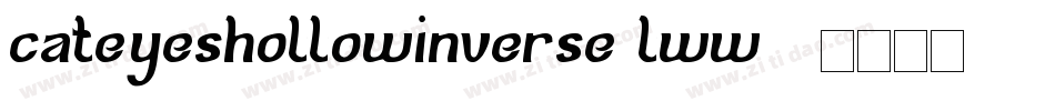 CatEyesHollowInverse-lWw0字体转换