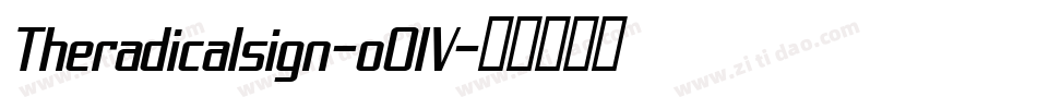 Theradicalsign-o0lV字体转换