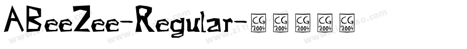 ABeeZee-Regular字体转换