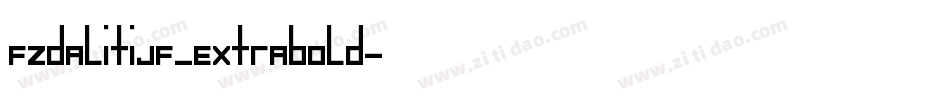 FZDaLiTiJF_ExtraBold字体转换