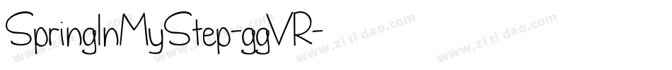 SpringInMyStep-ggVR字体转换