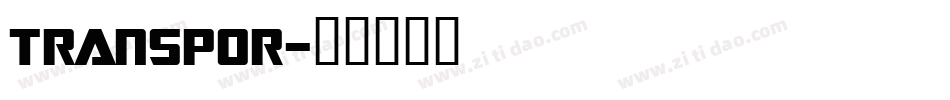 TRANSPOR字体转换