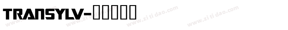 TRANSYLV字体转换