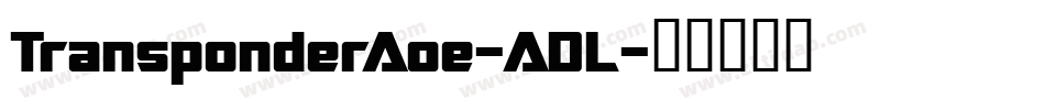 TransponderAoe-ADL字体转换