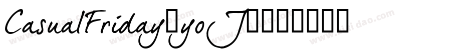 CasualFriday-yoJ5字体转换
