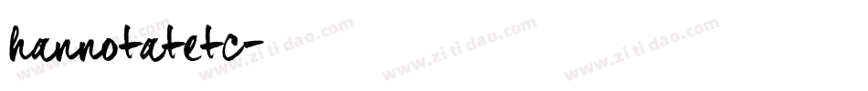 hannotatetc字体转换