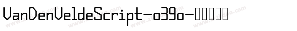 VanDenVeldeScript-o39o字体转换
