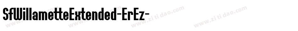 SfWillametteExtended-ErEz字体转换 SfWillametteExtended-ErEz字体转换