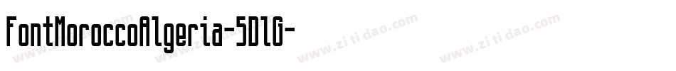 FontMoroccoAlgeria-5DlG字体转换